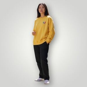HDYWT Sweatshirt Yellow Oversized L/XL Graphic Crewneck "How Do You Wear That"
